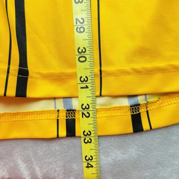 Official Sports Soccer Referee Jersey Size XXL Yellow Long Sleeve 2011 Patch - Picture 8 of 8